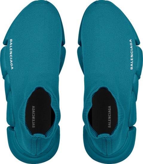 Balenciaga Teal Blue Track 2 Sneakers