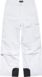 Balenciaga White 3b Sports Icon Logo Baggy Cargo Ski Pants