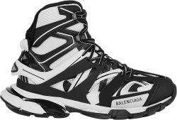 Balenciaga White And Black Track Hike Sneakers