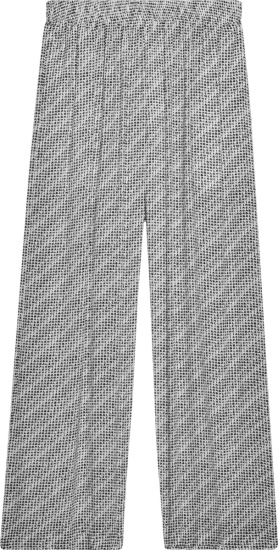 Balenciaga White Archive Letters Wide Leg Pants 658901tkl441070