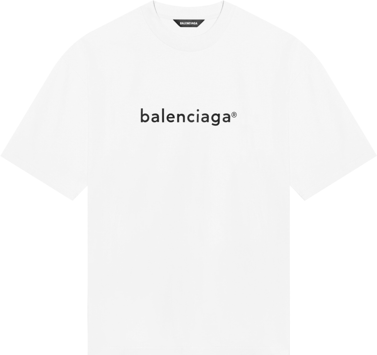 Balenciaga White Copyright Logo T-Shirt | INC STYLE