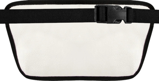 Balenciaga White Flat Leather Belt Bag