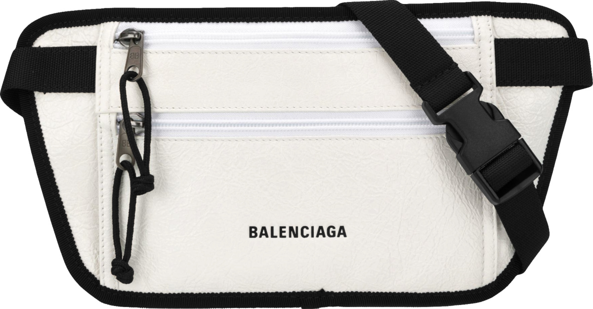 Balenciaga White 'Weekend' Belt Bag | Incorporated Style
