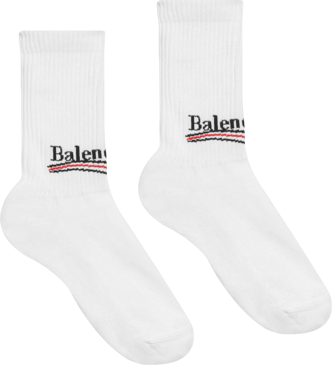 Balenciaga White 'Political Campaign' Socks | Incorporated Style