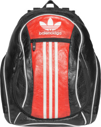 Balenciaga X Adidas Black And Red Backpack