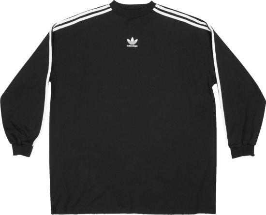 Balenciaga X Adidas Black Long Sleeve T Shirt
