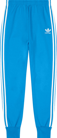 Balenciaga X Adidas Light Blue Three Stripe Sweatpants