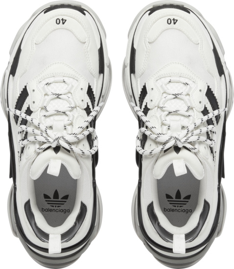 Balenciaga X Adidas White Triple S Sneakers