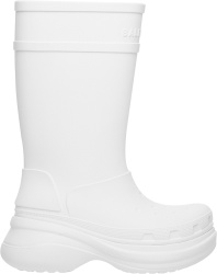 Balenciaga X Crocs White Boots