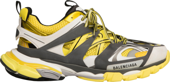 Balenciaga Yellow & Grey 'Track' Sneakers | INC STYLE