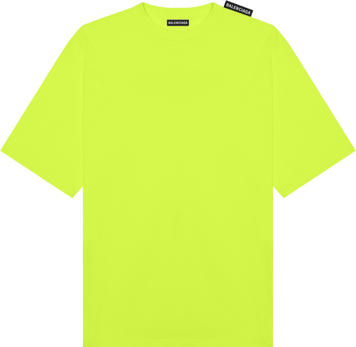 Balenciaga Yellow Shoulder-Tag T-Shirt | Incorporated Style