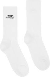 Balenicaga White 3b Sports Icon Socks