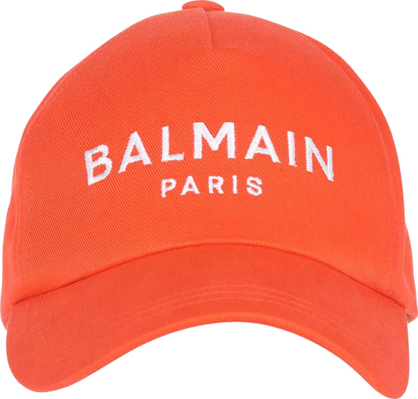 Balmain Orange Logo Hat