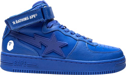 Bape Bapesta M2 Mid Top Royal Blue Sneakers