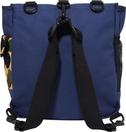 Bape Navy Blue Flap Backpack