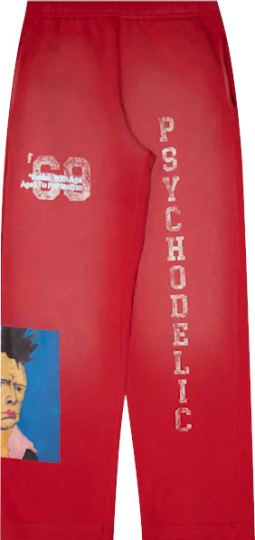 Better With Age Red Psycho Delic Sweatpants