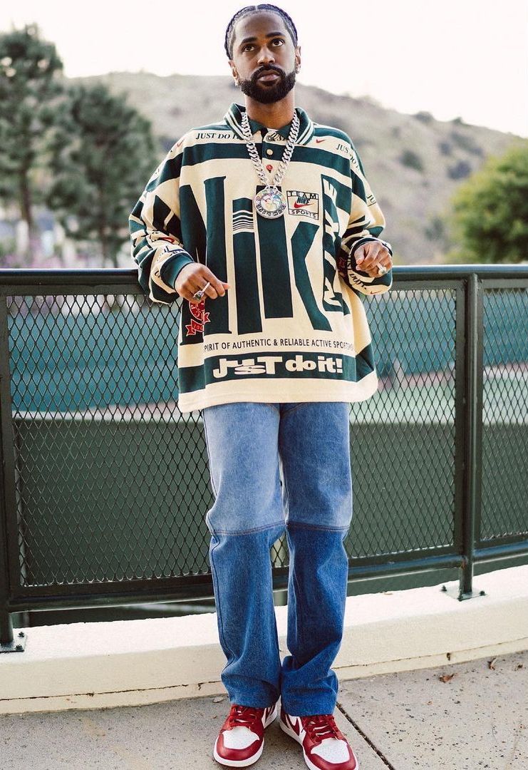 Big Sean Wearing a Nike x Cactus Plant Flea Market, & Jordan Fit