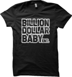 Billion Dollar Baby Print Black T Shirt
