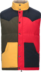 Multi Colorblock Puffer Vest