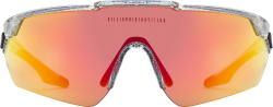 Billionaire Boys Club X Italia Independent Clear Glitter And Orange Sport Sunglasses