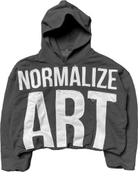 Billionaire Studios Black Normalize Art Hoodie