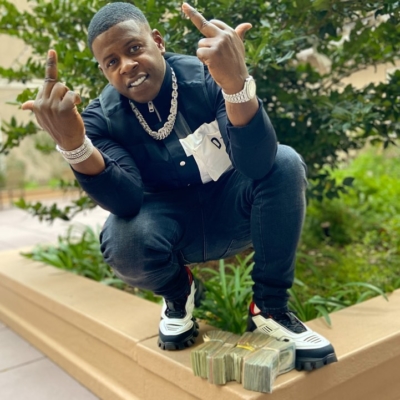 Blac Youngsta Gives The Finger In A Diesel Vest And Prada Sneakers