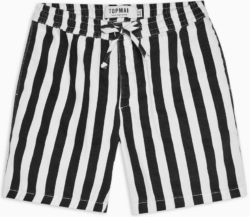 Black And White Striped Shorts Worn By Lil Wayne