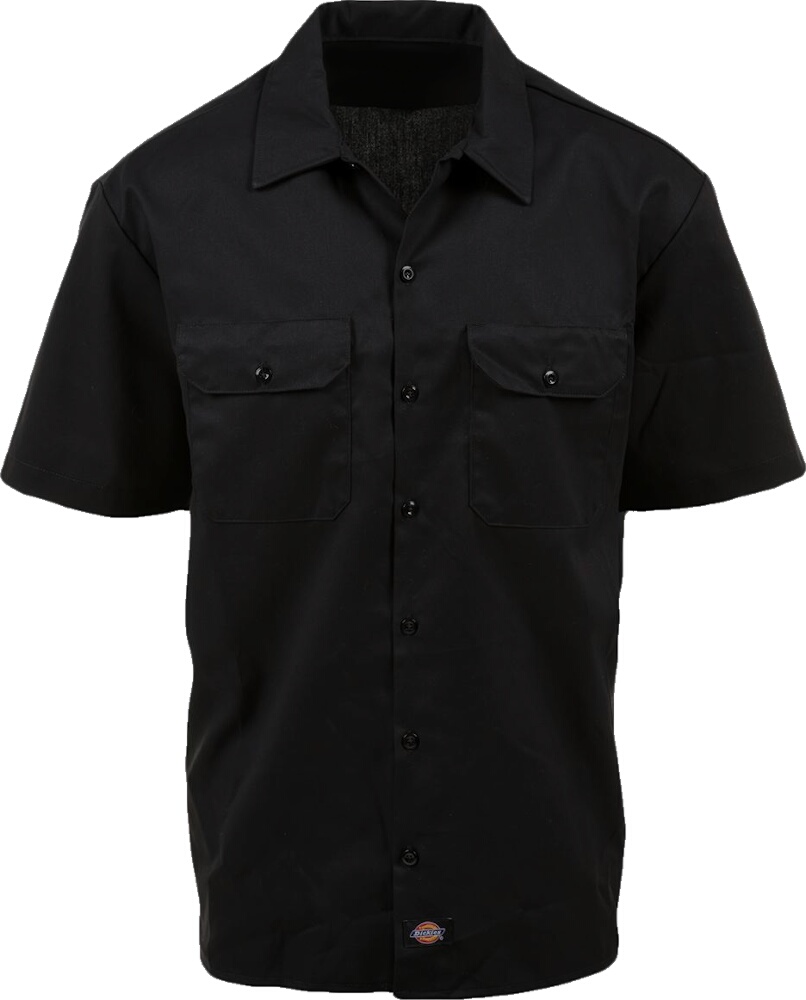 Dickies Black Short Sleeve Work Shirt | Incorporated Style