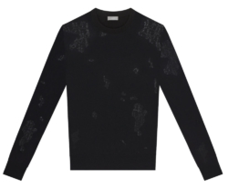 Black Dior Technical Wool Sweater Worn By Offset In His Clout Music Video