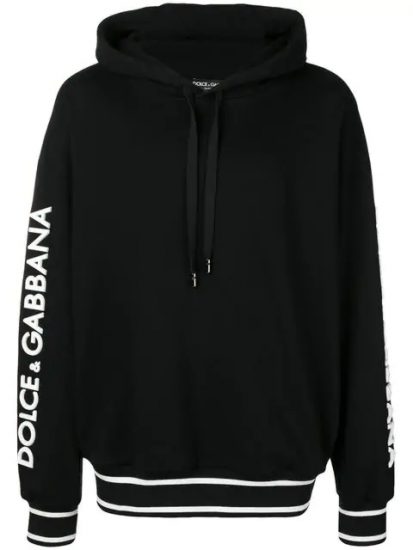 dolce and gabbana black hoodie