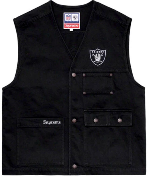 Black Oakland Raiders Vest Worn By G Eazy