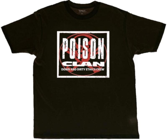 Black Poison Clan Printed Shirt Worn By Denzel Curry