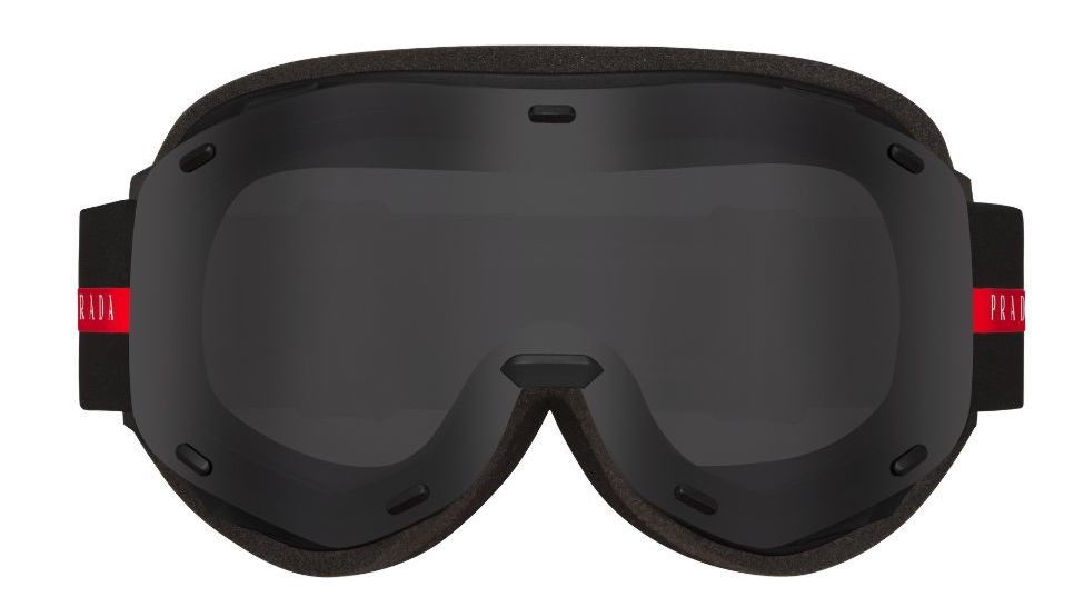 Prada Black 'Linea Rossa' Ski Goggles | Incorporated Style