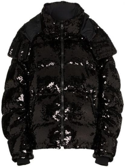 Black Sequin Puffer Coat Worn By Chief Keef In Spy Kids Music Video