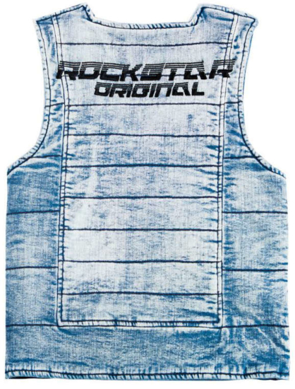 Blueface Rs Denim Vest Worn In Stop Cappin Music Video