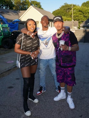 Bobby Shmurda Wearing A Casablanca Airplane Tee With Rta Ripped Jeans And Jordan 1 Sneakers