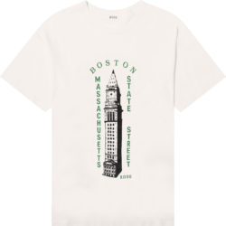 Bode White Landmark Boston Mass T Shirt