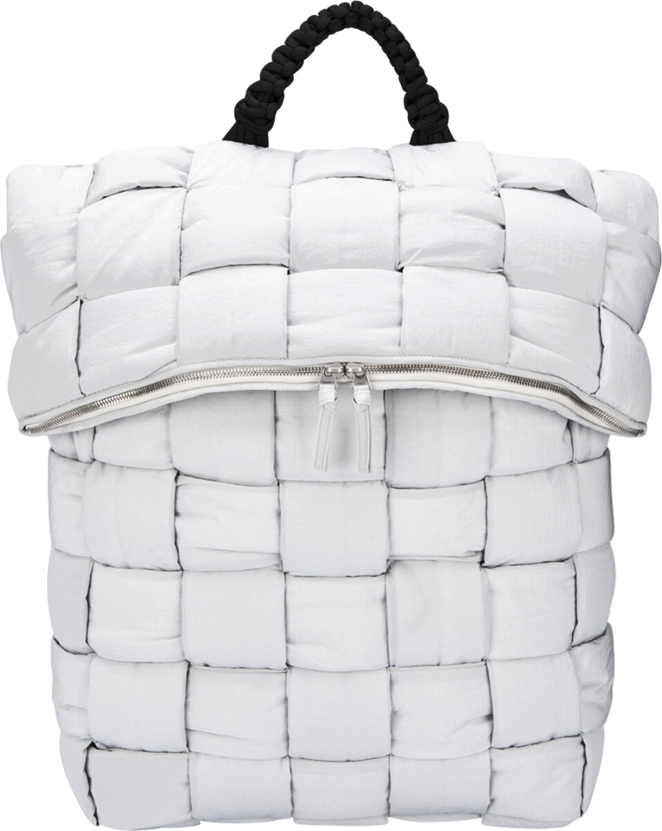 Bottega Veneta White 'The Padded' Backpack | INC STYLE