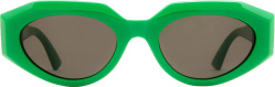 Green Angular Oval Sunglasses (BV1031S)