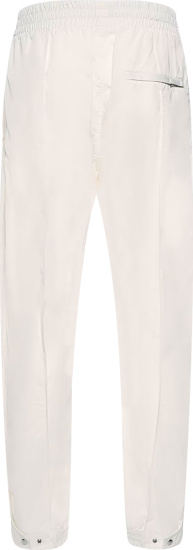 Bottega Veneta Elastic Waist Tech Nylon Pants White