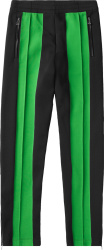 Bottega Veneta Black And Green Panel Trackpants