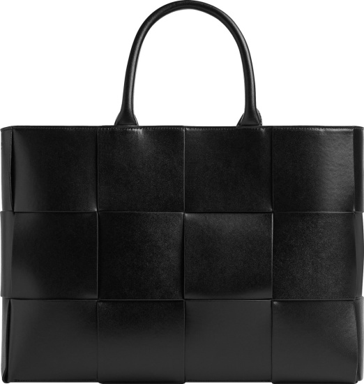 Bottega Veneta Black Medium Leather Arco Tote Bag