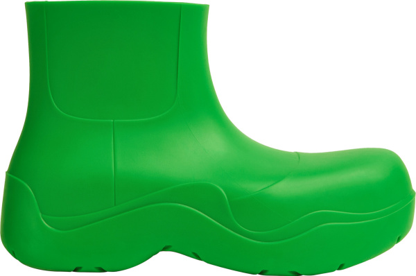 Bottega Veneta Green Puddle Ankle Boots