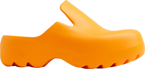 Bottega Veneta Orange Rubber Flash Shoes