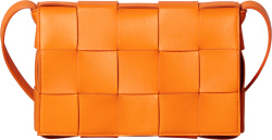 Bottega Veneta Orange Leather Woven Bag