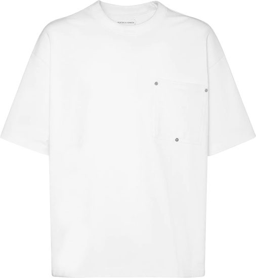 Bottega Veneta White Boxy Pocket T Shirt