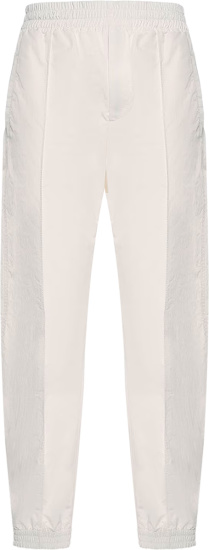 Bottega Veneta White Crinkled Nylon Trackpants