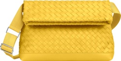 Bottega Veneta Yellow Fold Messenger Bag