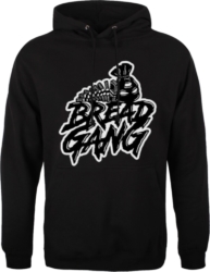 Bread Gang Logo Print Black Hoodie