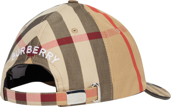 Burberry Beige Giant Check Cap